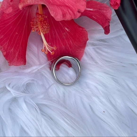 NWT Adornia Dome Ring White Rhodium Plated Sterling Silver Size 7 - Picture 5 of 7